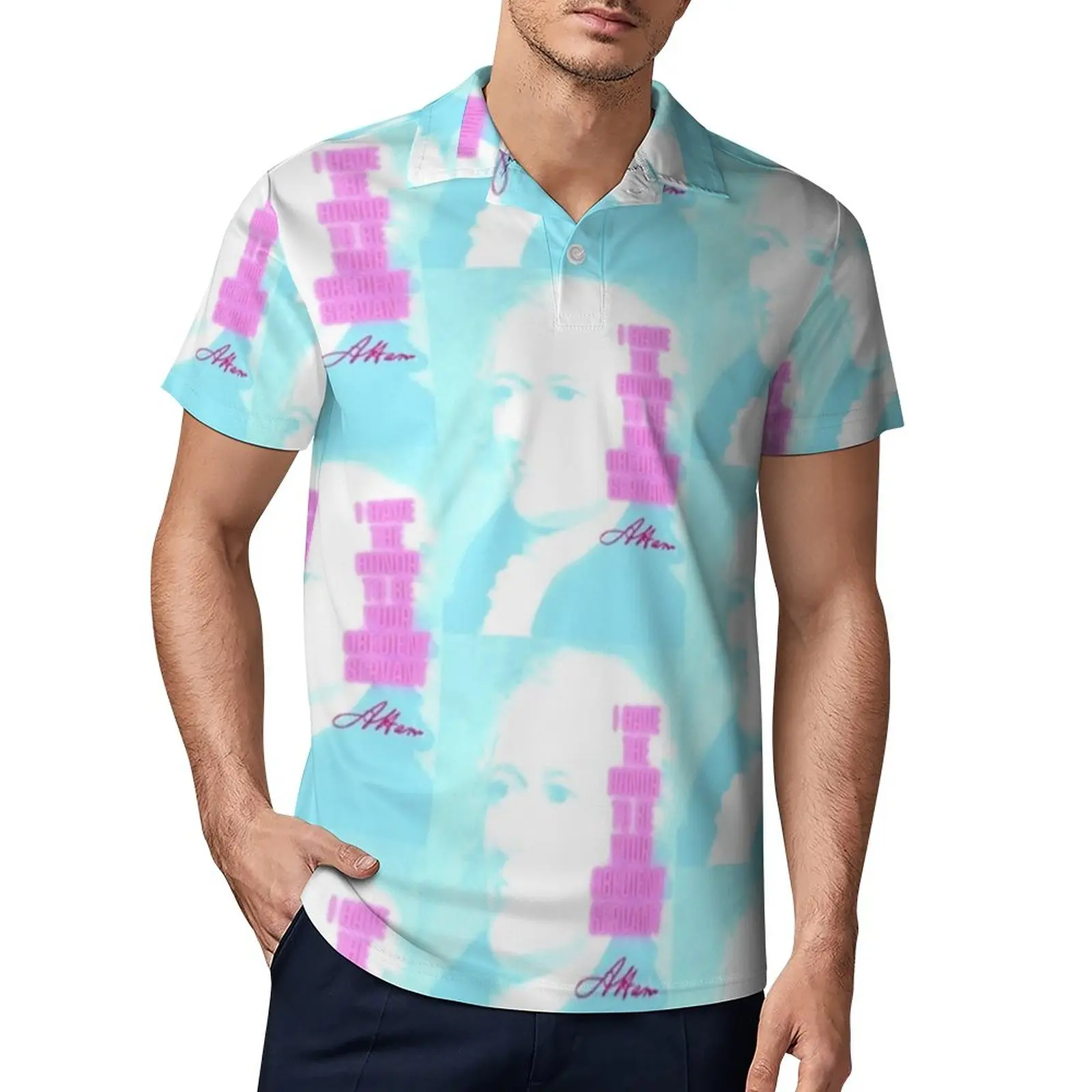 

Рубашки-поло с музыкальным принтом Гамильтона, Повседневная рубашка с музыкальным рисунком, повседневные футболки в уличном стиле, мужская...