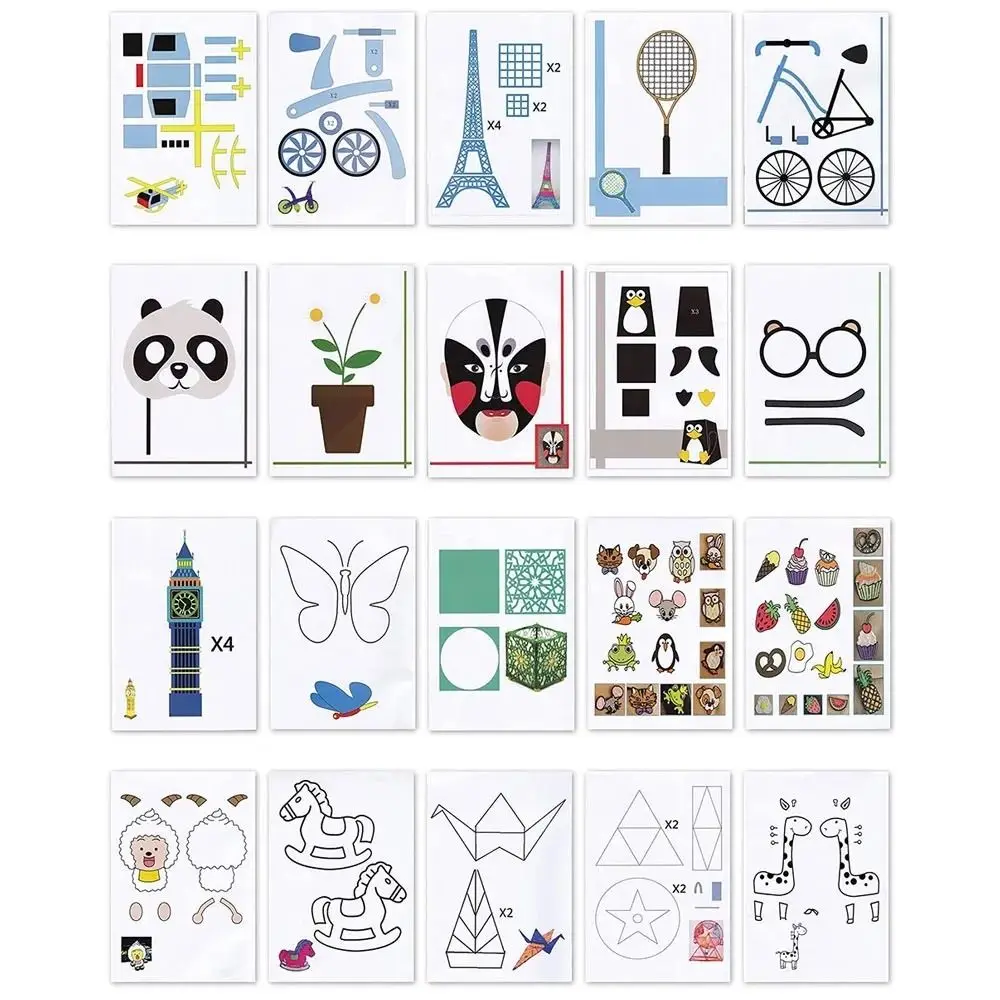 22/40 узоров 3D ручка для печати книга рисования толстая бумага шаблон альбом