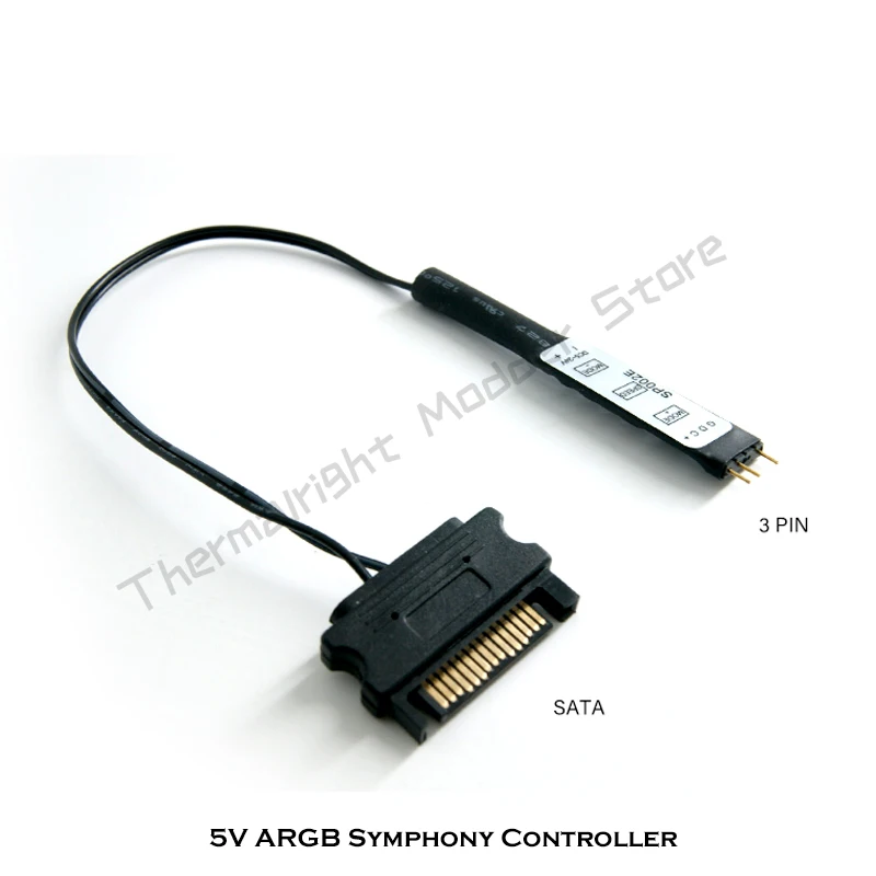 RGB контроллер с ручным управлением 5 В 3 контакта на SATA преобразователь источника