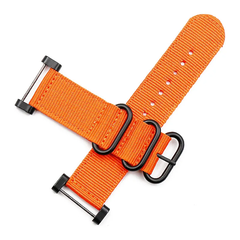 Watch accessories nylon strap pin buckle 24mm for Suunto core outdoor sports waterproof female bracelet men watch band correa