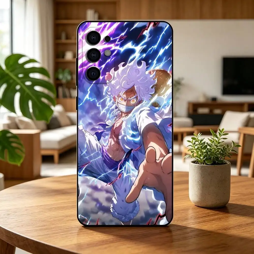 Чехол для телефона One Piece Luffy Gear 5, аниме, черный, силиконовый, мягкий, для Samsung S25, S24, S21, S22, S23, S30, Ultra, S20, Plus, Fe, Lite (art.: 3920da92c6598) - 3920da92c6598