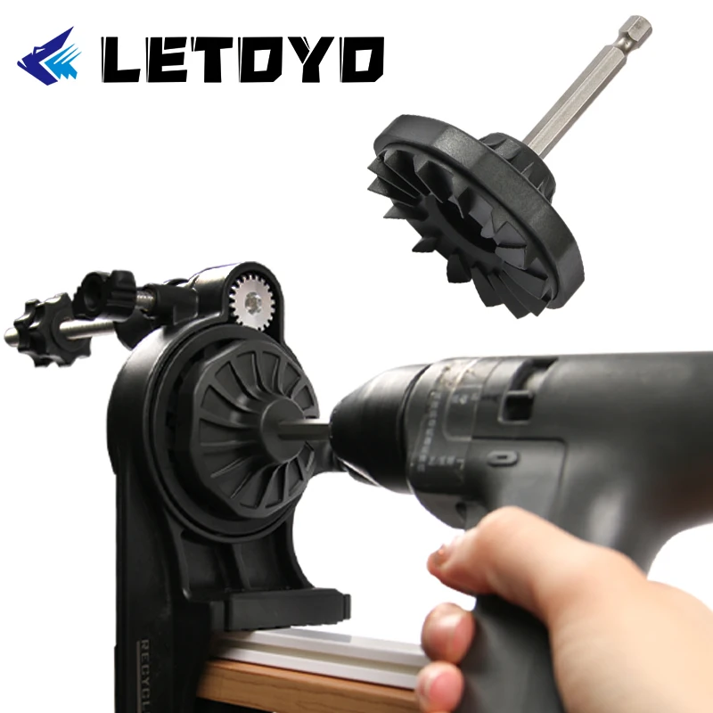 

LETOYO Semi-electric Portable fishing line winder spooler For use with electric drills Reel Line spooler accessory Fishing Tool