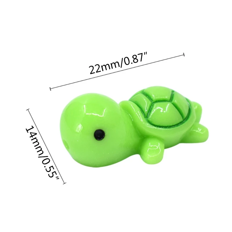 

10 шт., миниатюрные статуэтки черепашек из смолы