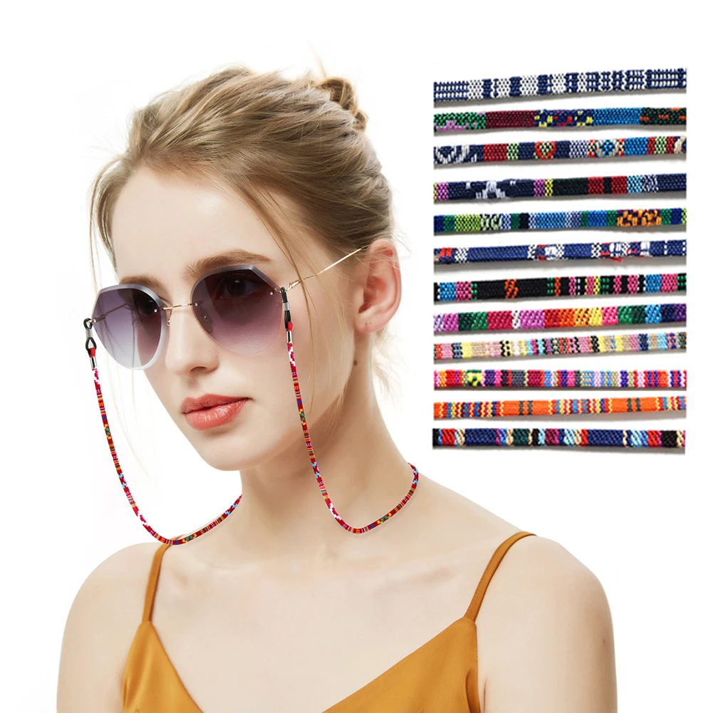 

Веревка для очков Женская в этническом стиле, цепочка для очков ручной работы, шнурок для очков, ремешок, держатель для солнцезащитных очков...
