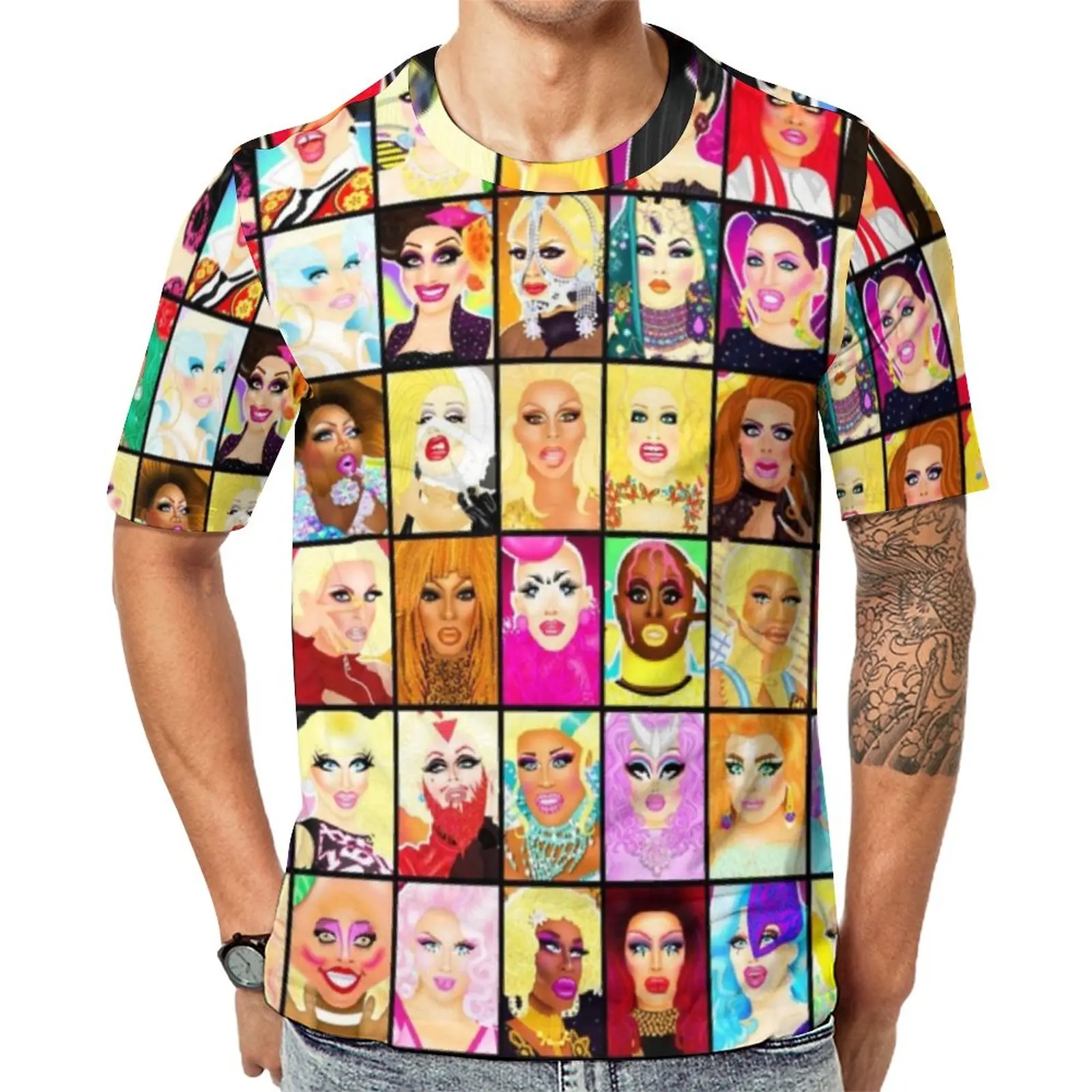 Футболка LIFE IS A DRAG Queen популярные мужские рубашки Rpdr Rupauls Drag Race ЛГБТ Забавные топы