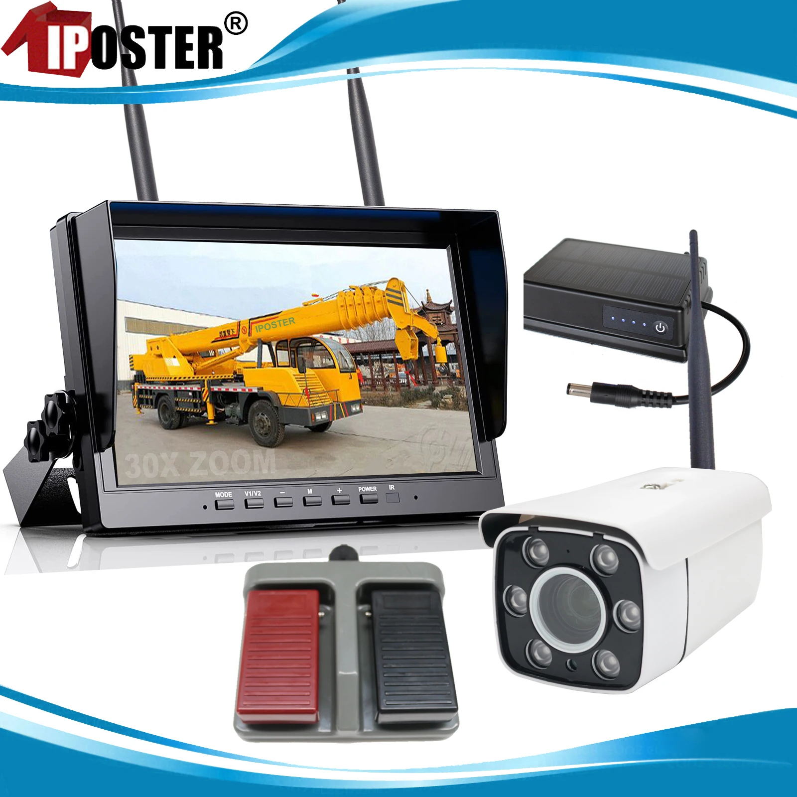 Беспроводная камера iPoster Crane 30-кратный зум автомобильное реверсивное усиление