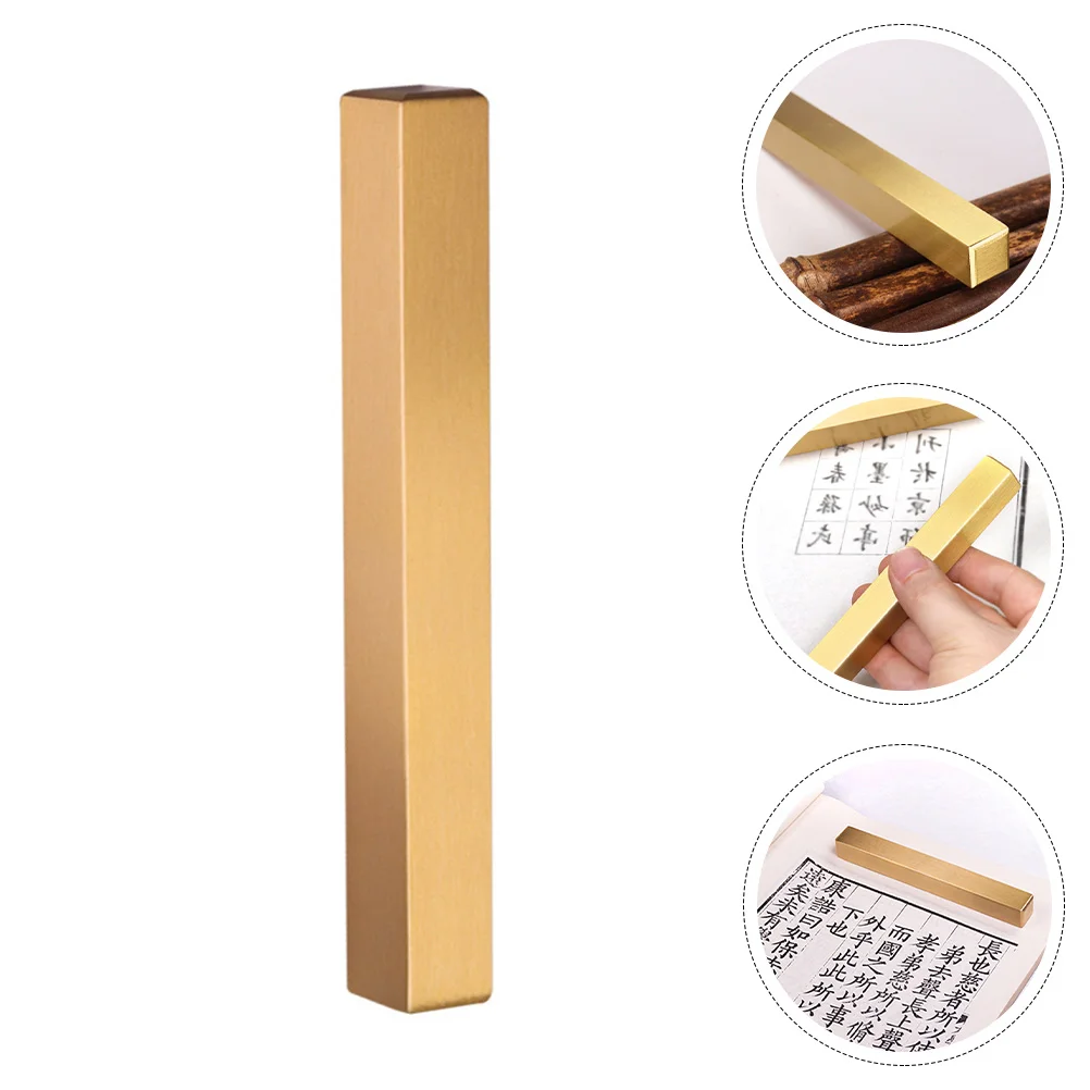 

1Pc Calligraphy Copper Paperweight Stationery Painting Writing Letterweight
