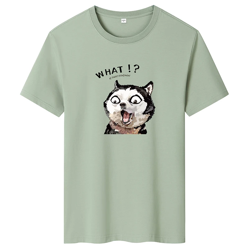 

Новинка 2022, футболка с мультяшным котом, женский летний топ, Модная белая свободная футболка большого размера для мужчин и женщин