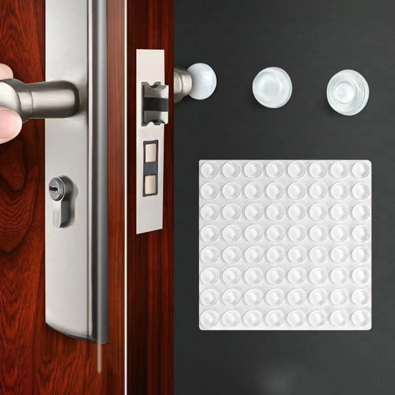 

Self adhesive door stop rubber anti-skid silicone foot pad shock absorber buffer cabinet bumper silicone furniture pad