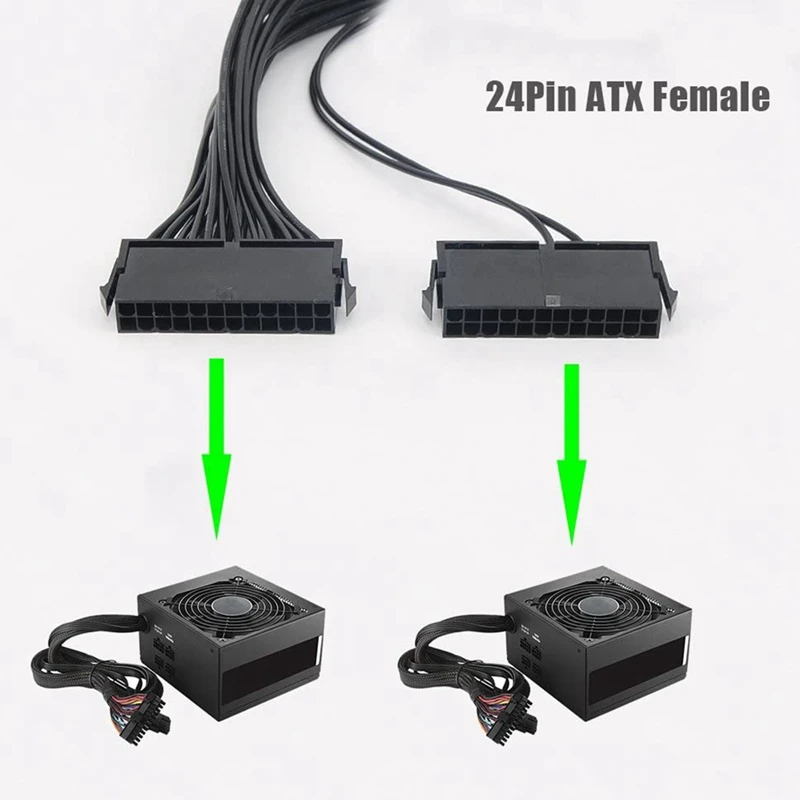 Кабель-удлинитель с 24Pin на 24(20 + 4) Pin для ATX материнской платы 18AWG | Электроника
