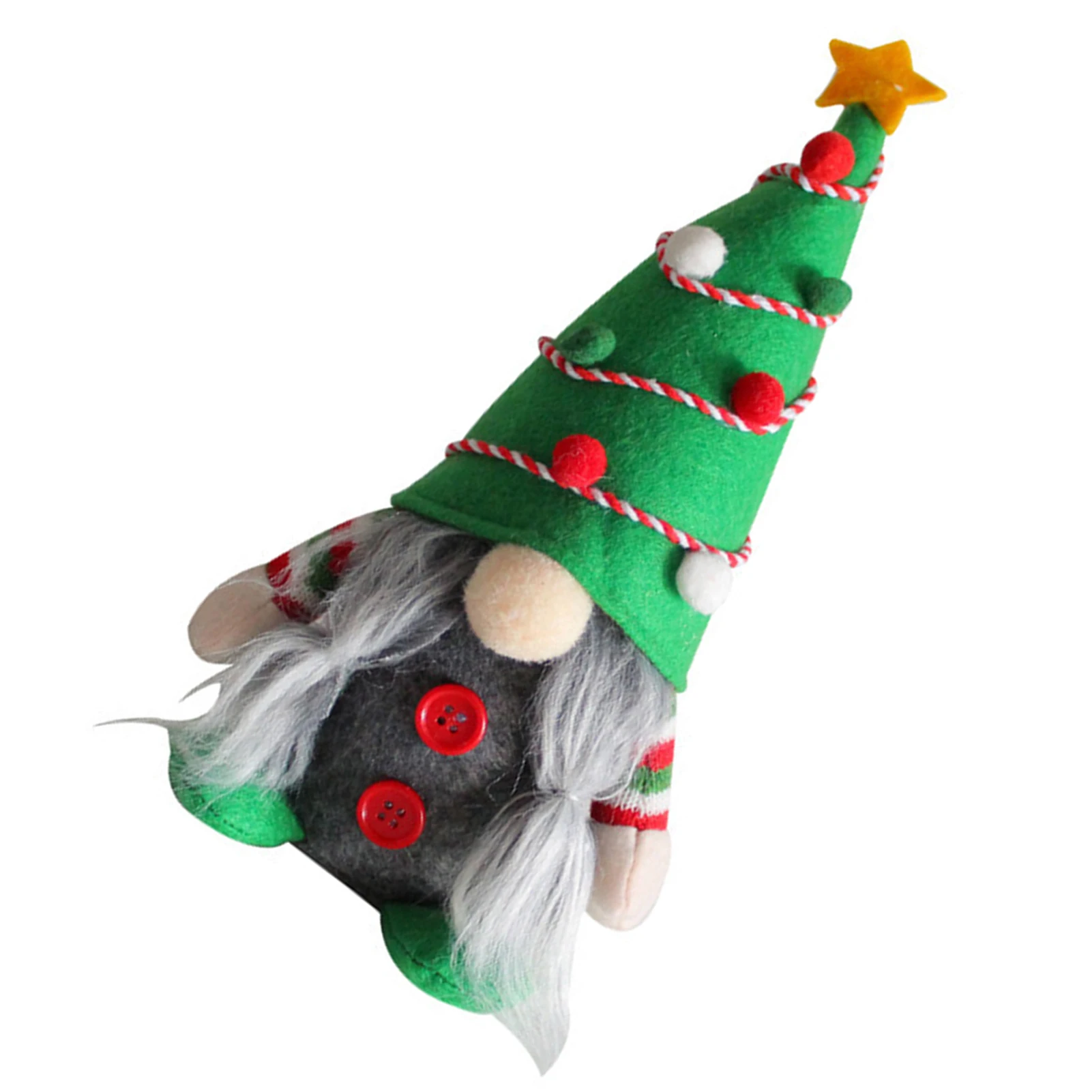 

Christmas Lovely Elf Ornaments Lightweight Xmas Tree Hat Faceless Dwarf Elf Party Favor Prop Supply