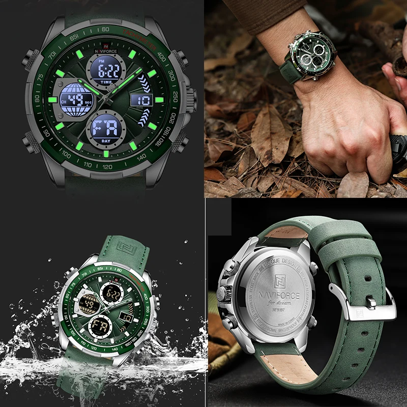 Fashion military watch men's luxury original sports timing watch waterproof quartz watch clock gift
