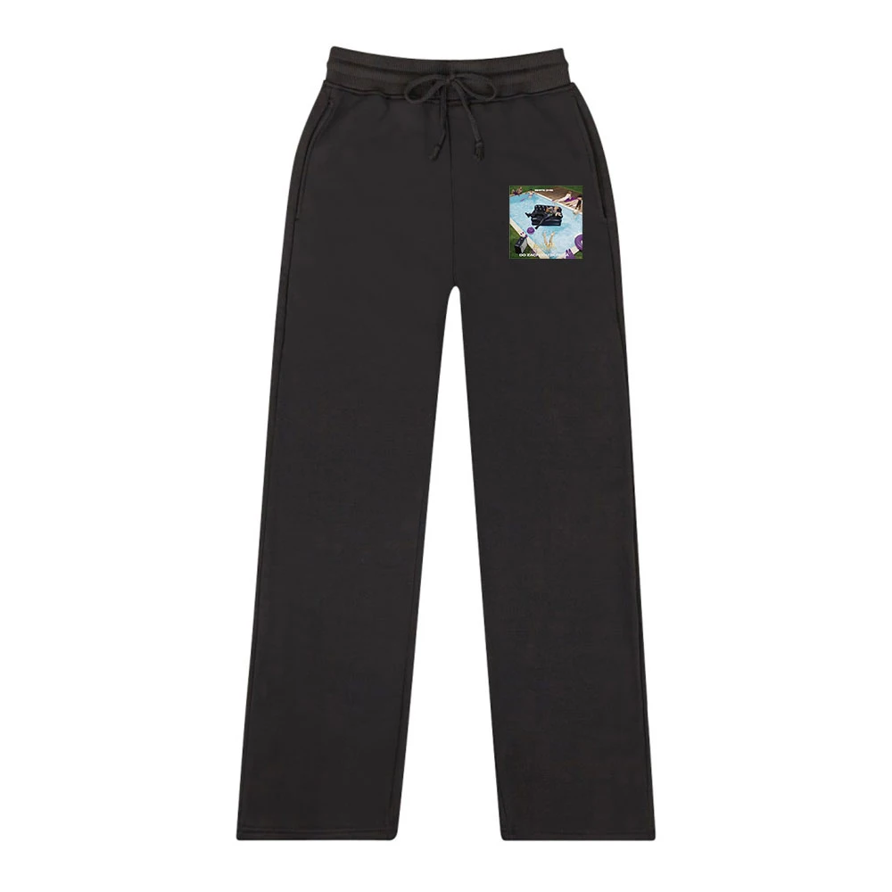 

Новинка Осень-зима 2022 мужские и женские прямые бархатные брюки в том же стиле Модные трендовые спортивные брюки на шнуровке с принтом