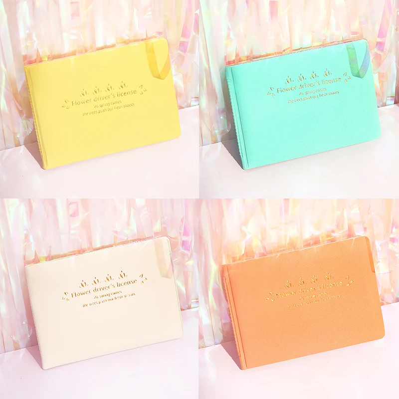 

Small Fresh Style New Fashion Card Holder Portable Practical Convenient Card Bag Candy Color Auto Driver License Protect Cover