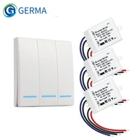 germa 433mhz 86 type portable rf wireless switch light remote control switch ac 110v 220v receiver smart switch wall panel