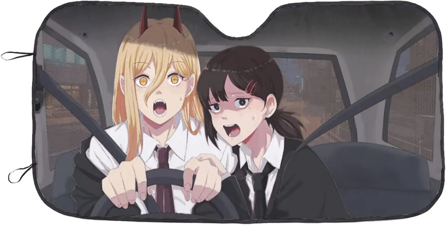 

Anime Foldable Car Windshield Sun Shades Universal Fit Keep Your Vehicle Cool, Uv Sun and Heat Reflector Car Truck SUV