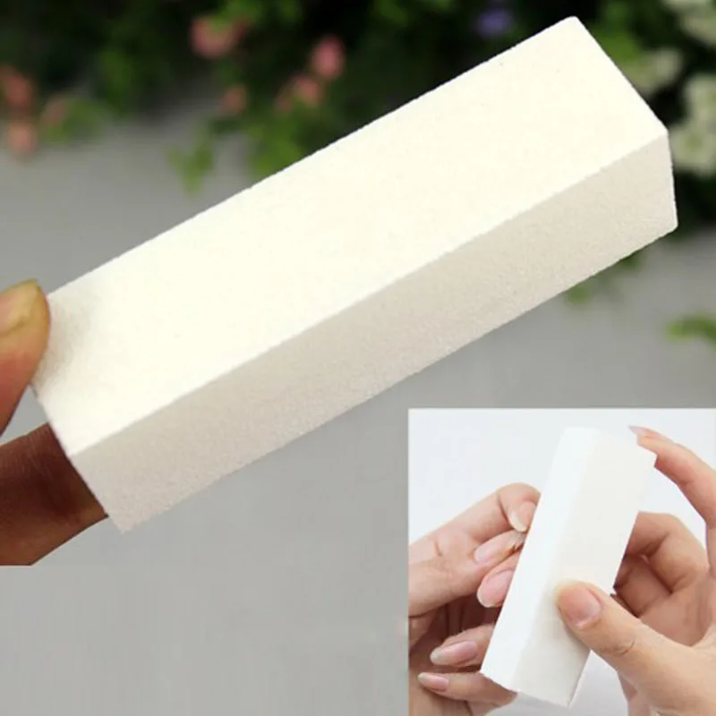 

2pcs Sanding Buffer Block For UV Art Tools Manicure Pedicure White