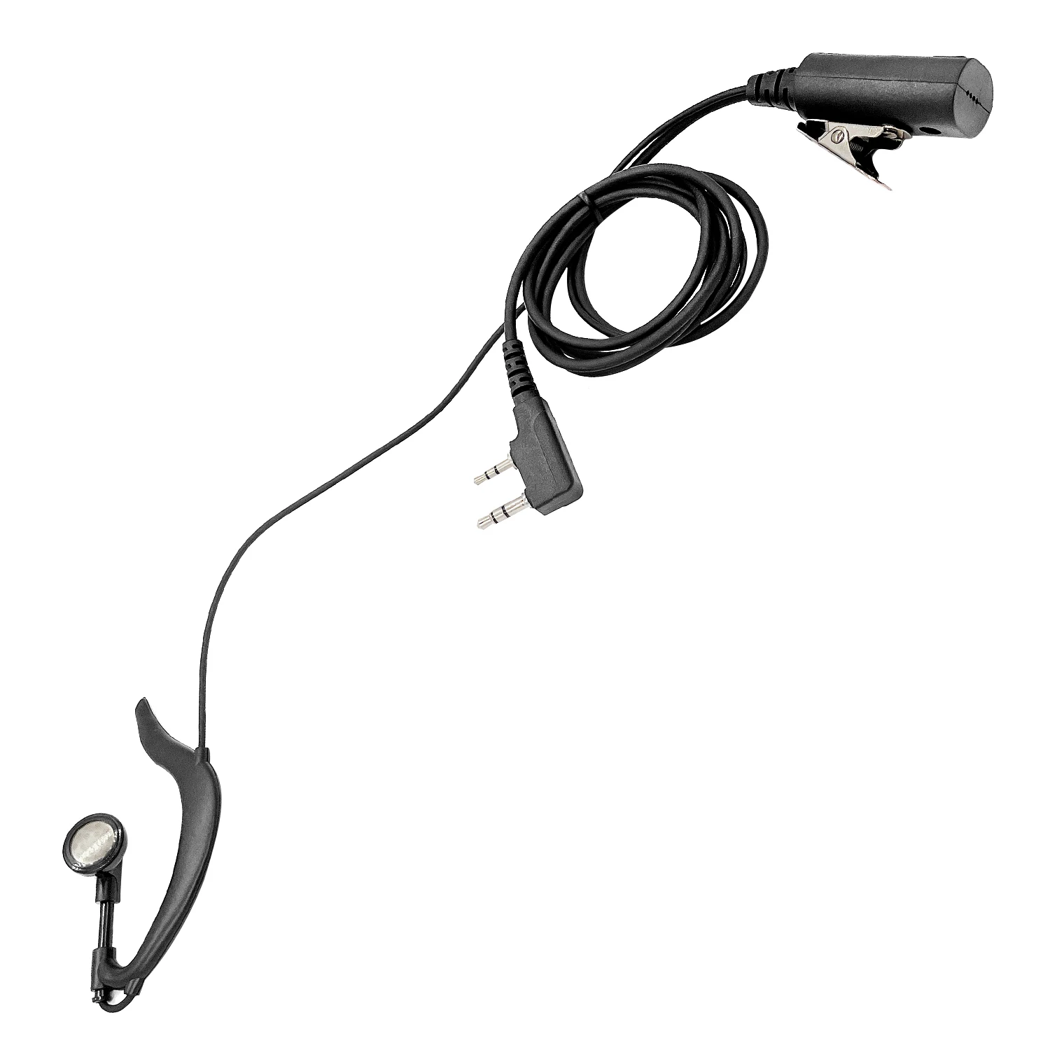 Big PTT G type earphone long coil straight strip special walkie talkie Earpiece microphone headset for baofeng two way radios