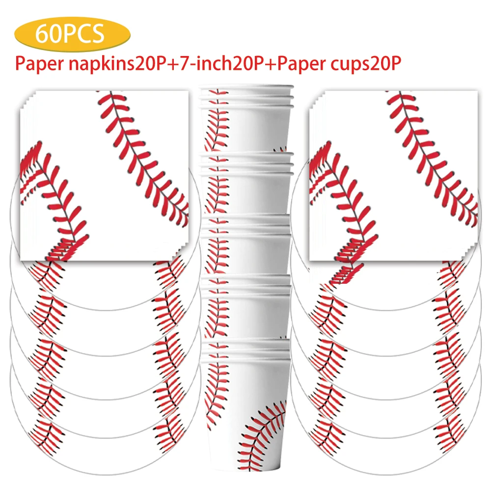 Бейсбольная тематика товары для дня рождения сцена одноразовое украшение на