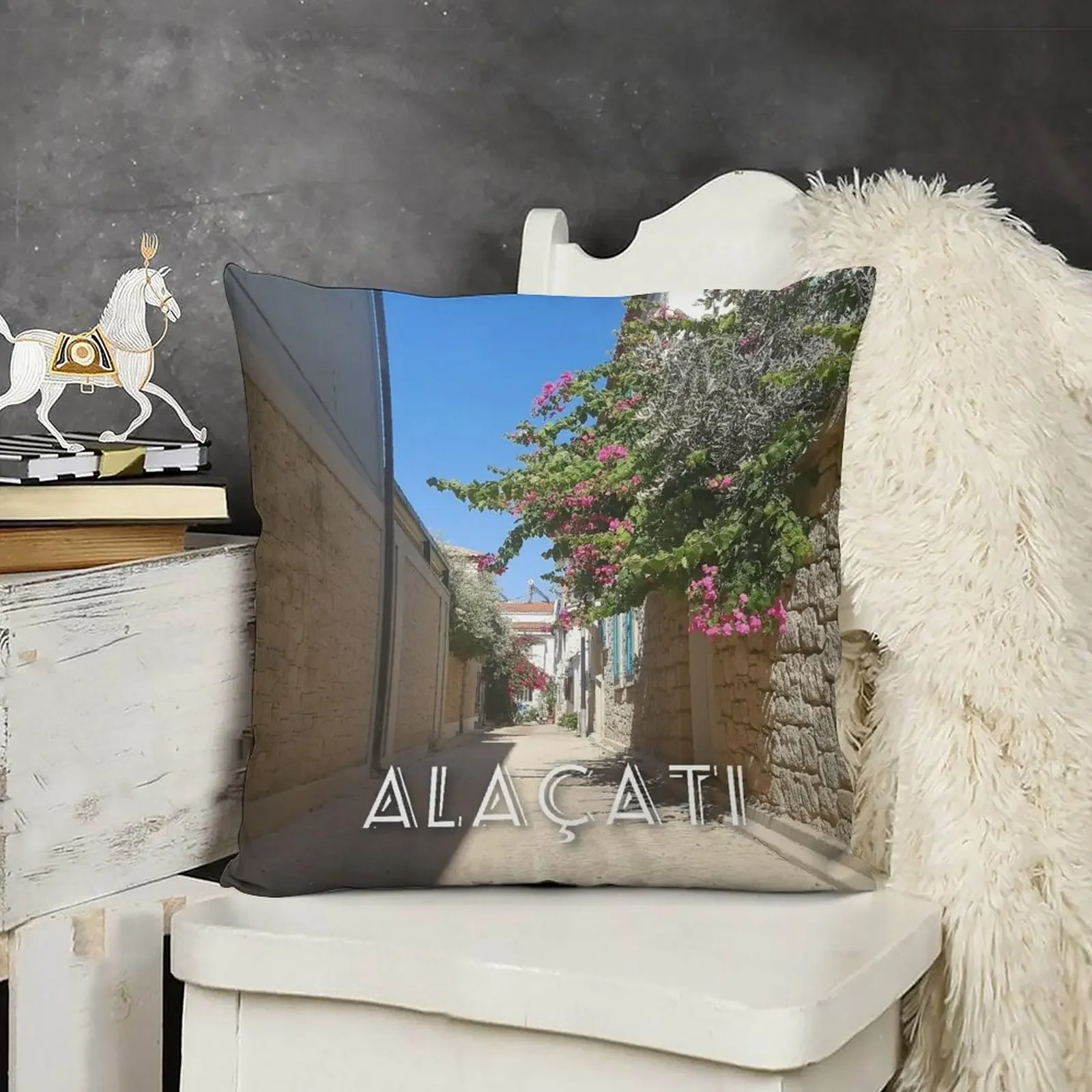 Алакати город Идмир Турция уличная фотография пледы подушка наволочка диванные