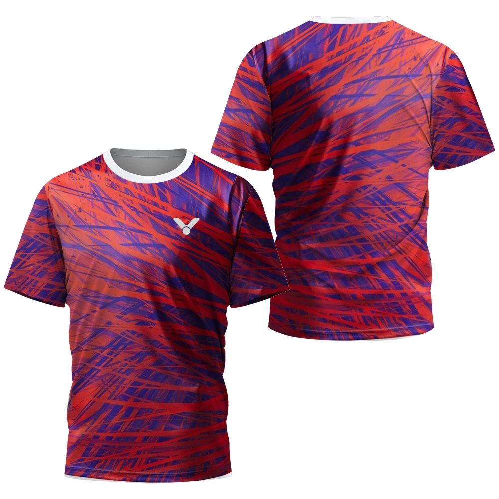 

2023Boutique Patchwork Printed Babolat Tennis T-Shirt Men's Fitness Short Sleeve Men's Badminton Sportswear Breathable Golf Wear