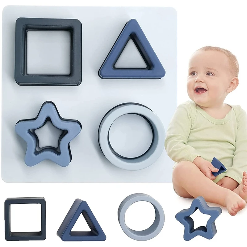 

Baby Stacking Blocks 6-12 Moths Sensory Ball Toys Baby Toys 3-6 Months Baby Bath Toys Soft Baby Teething Toys A2UB