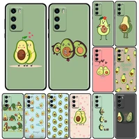 cute cartoon fruit avocado silicone phone case for huawei p30 p40 p20 p10 lite p50 pro p smart z 2019 soft tpu back cover coque