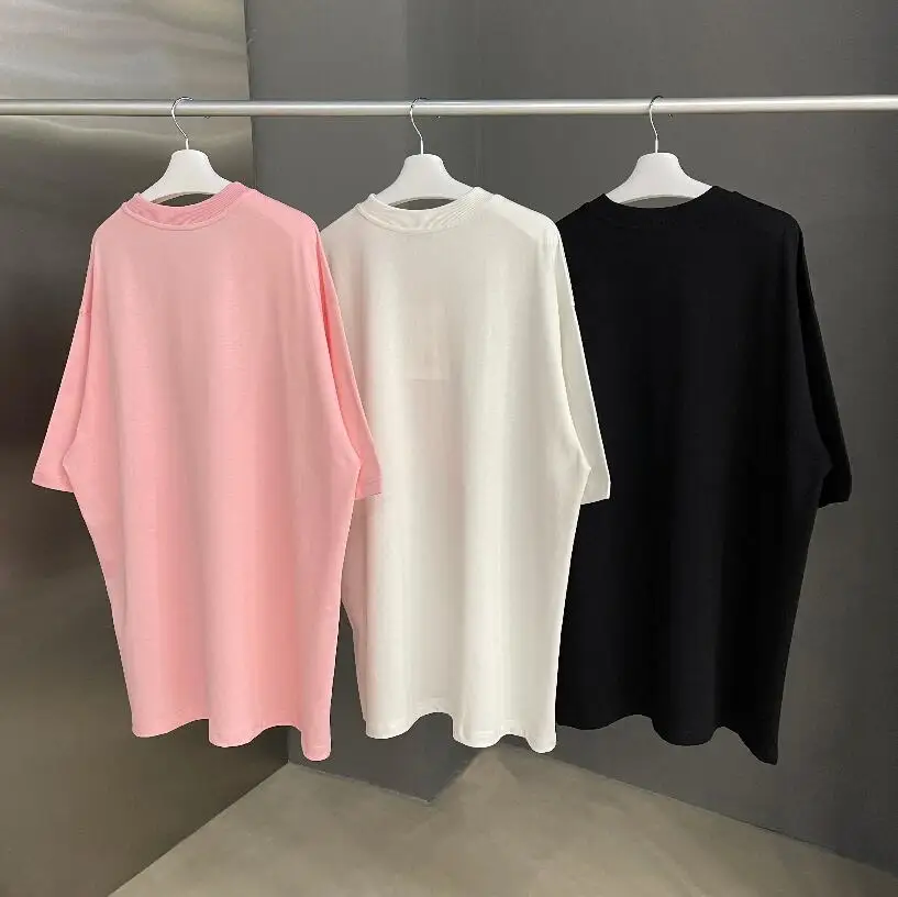Фото 21FW Топ Бару хип-хоп Musim Panas WE11DONE Pria Wanita футболка 1:1 Kualitas Terbaik kelengan Lengan Pendek TEE №2