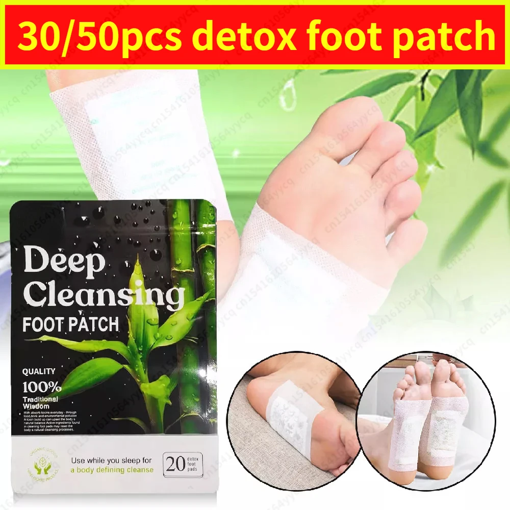 

Natural Herbal Ingredients Deep Cleansing Detox Foot Pads Detoxification Patches for Stress Relief Remove Toxins Healthy Care