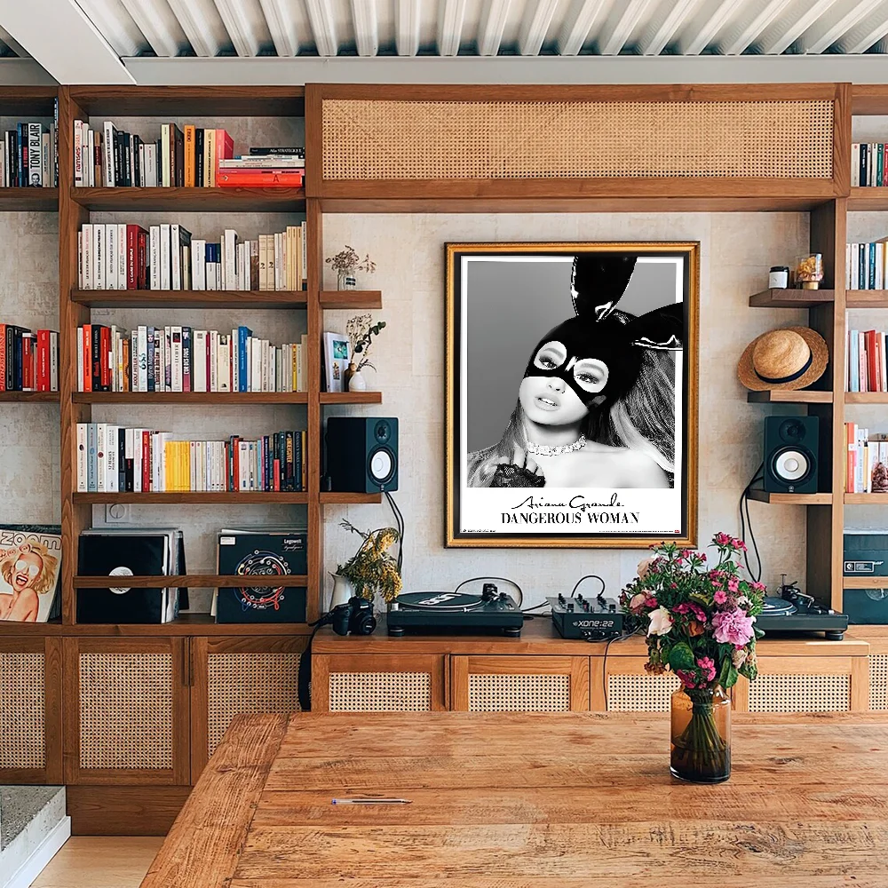 A-Ariana G-Grande Anime Posters Sticky HD Quality Wall Art Retro For Home Kawaii Room Decor