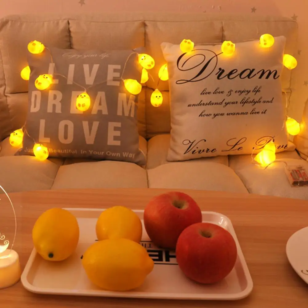 

200/300cm String Light Battery Powered 10/20 LEDs Cute Easter Chicks Eggs Fairy Lamp Decoration for Home