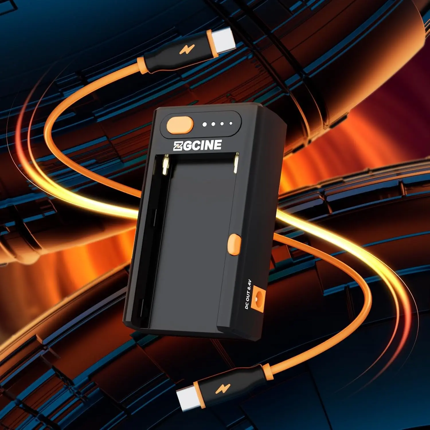 Зарядное устройство ZGCINE NP-F с быстрой зарядкой USB-C PD, выход DC 8.4V 12V для аккумуляторов Sony NP-F550, NP-F750, NP-F970, камер, мониторов, видеосвета (art.: 3920db7af19d2) - 3920db7af19d2