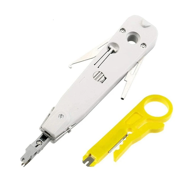 

Professional Punch Down Tool,IDC RJ45 RJ11 Cat5e Cat6 Network Telecom Phone Cable Socket Impact Terminal Insertion Tools