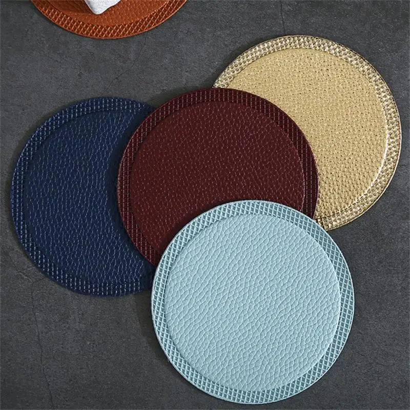 

Table Pad Heat Resistant Mat Multifunctional Kitchen Accessories Round Coaster Restaurant Coffee Mat Placemat Round Coaster 10cm