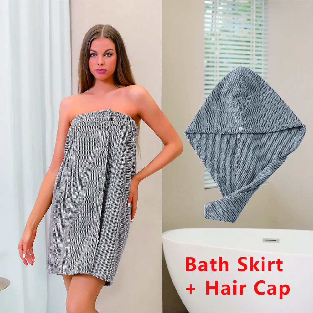 

Мягкое банное полотенце из микрофибры, Модные женские сексуальные носимые быстросохнущие Волшебные банные халаты для пляжа и спа, полотенц...