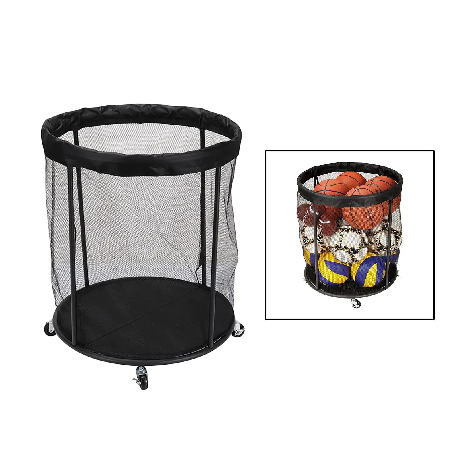 

Sports Ball Bag for Kinds Balls Heavy Duty Mesh Ball Bag Sports Ball Organizer for Basketball Football Soccer Rugby Baseball