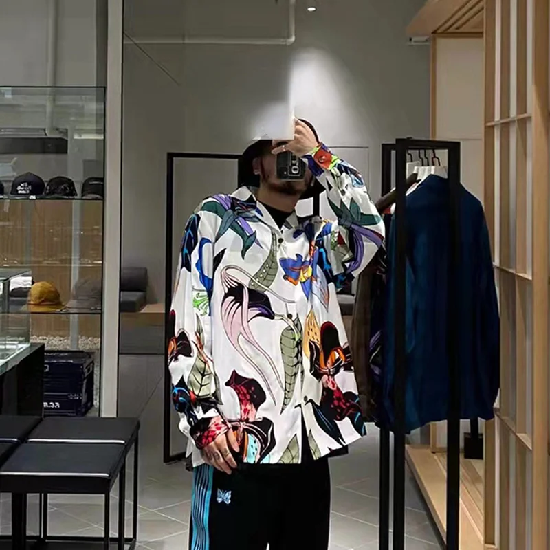 WACKO MARIA Shirt Oversize Casual Full Print Floral Men Women 1:1 Wacko Maria Hawaiian Shirt