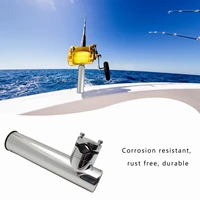 stainless steel fishing rod holder insertion tube clamp rack fishing accessories equipment carp accessory