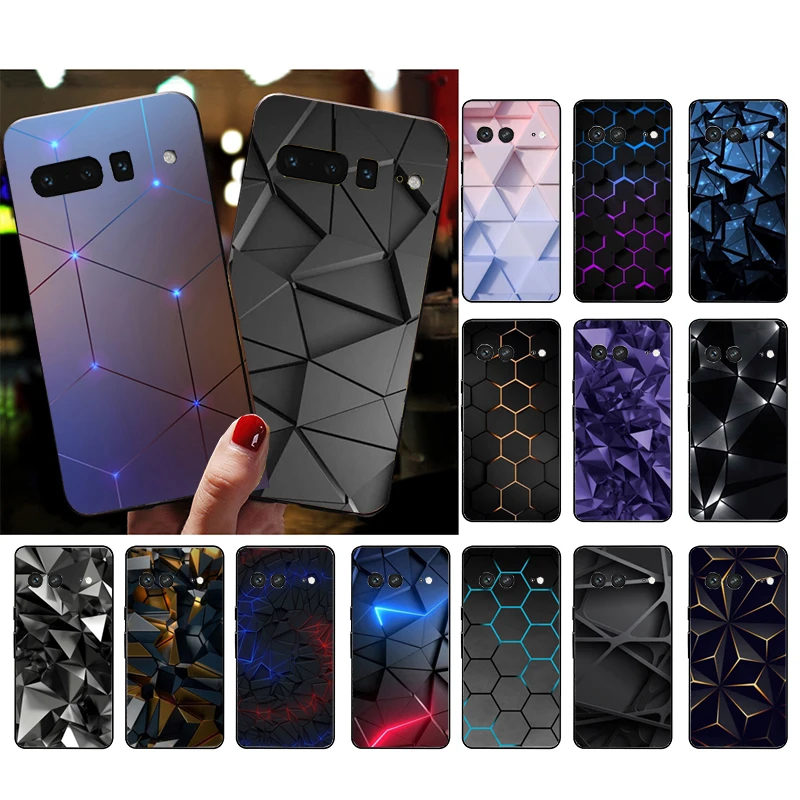 

Phone Case for Google Pixel 7 Pro 7a 6A 6 Pro 5A 4A 3A Pixel 4 XL Pixel 5 6 4 3 XL 3A XL 2 XL Luxury Geometry Cool Case