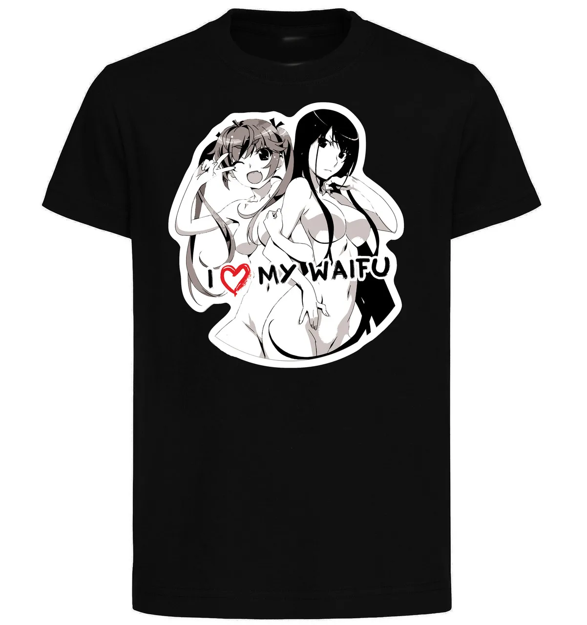 Футболка с черными чернилами грозсайя мацушима миксиру сакаки Юмико PE0387