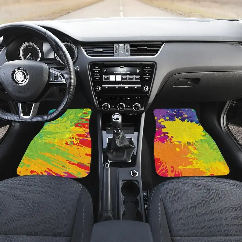 

Paint Splatter Car Floor Mats, Car Floor Mats Set, Floor Mats for Car