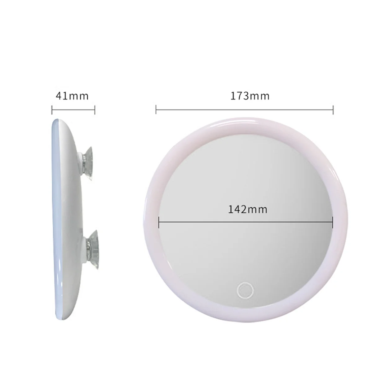 Зеркало с 10-кратным увеличением и подсветкой компактное зеркало для макияжа со