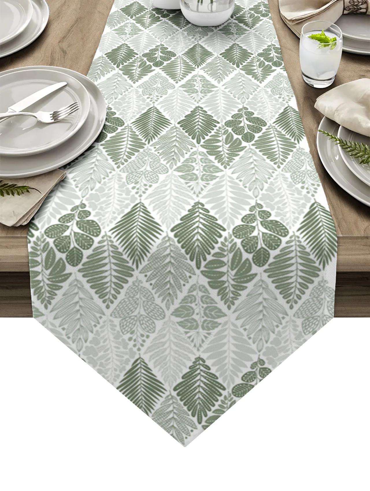 

Plant Leaves Brown Leaves Table Runner Wedding Modern Home Decoration Table Runner Kitchen Decoration Table Cover