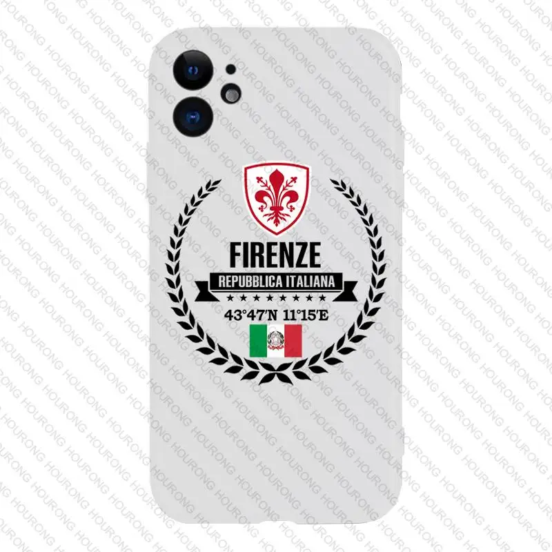 Итальянский чехол Firenze с изображением герба флага карты для iPhone 13 12 11 X XS XR 7 8 6S SE Plus