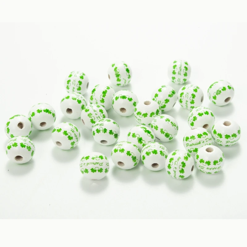 

Children's Cute Wooden Beads Clover Beads Toy Portable Educational Toys Supplies