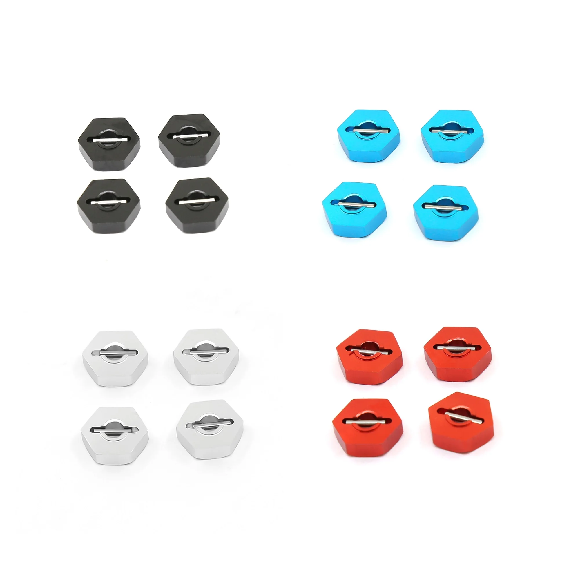 Металлическая Ступица колеса 12 мм 4 шт. шестигранная с штифтами для Traxxas 1/16 Slash 4WD