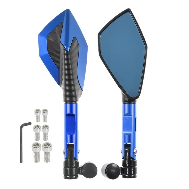 

Motorcycle Mirrors Accessories Blue Glass Rearview Mirror FOR YAMAHA SRX 250 NMAX 300 MT-03 MT03 FOR HONDA CBR 300R STEED 600