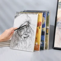 sketch book 2022 a4 painting book thickened outdoor drawing notebook spiral cute binder design gouache watercolor art materials