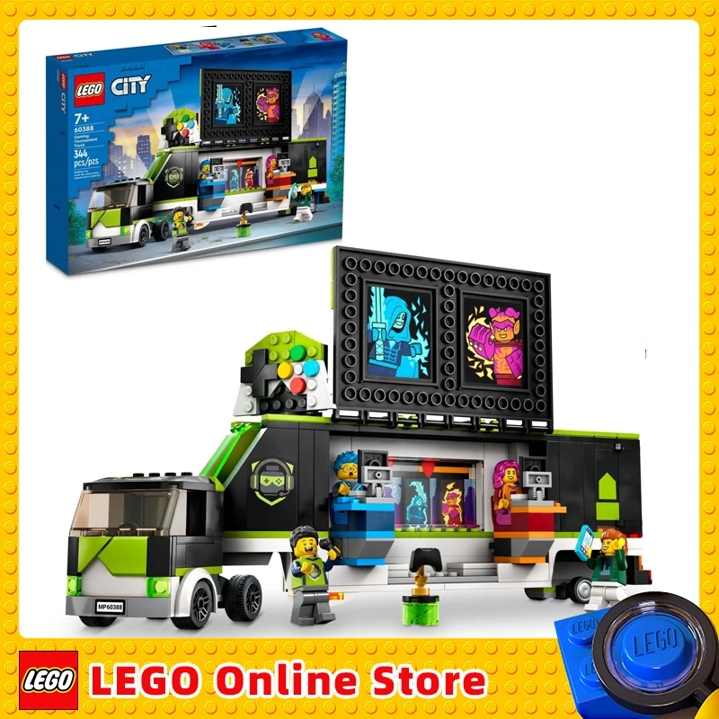 

LEGO City Gaming Tournament Truck with Minifigures 60388 Esports Vehicle Toy Set Video Game Fans Gamer for Kids Boys Girls Gift