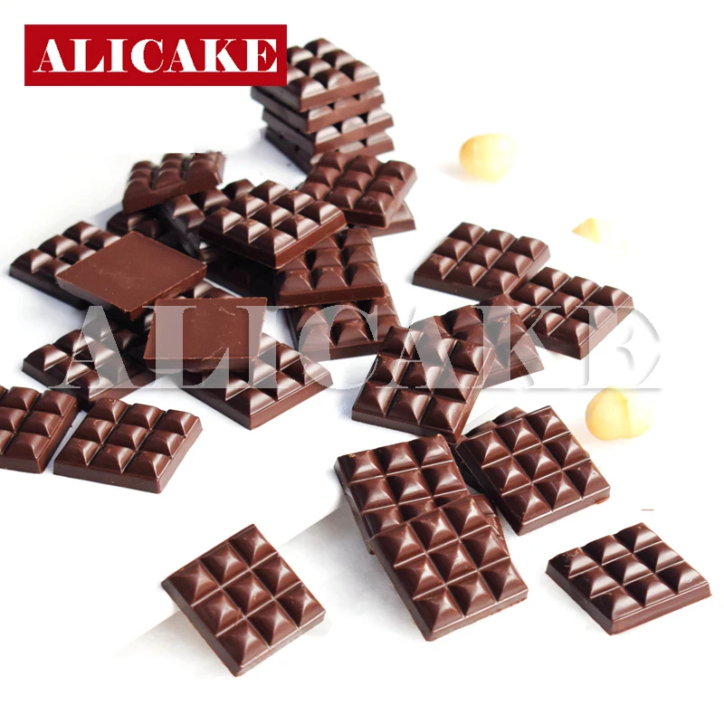 

32 Cavity Polycarbonate Chocolate Molds Small Square Candy Cake Confectionery Mold For Chocolates Bar Mold Baking Pastry Tools